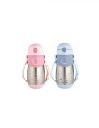 CANPOL Cana termos cu pai Babies Roz din silicon 300 ml