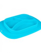 CANPOL Farfurie compartimentata din silicon Giligums turquoise