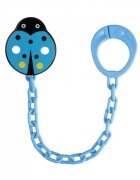 CANPOL Lantisor pentru suzeta copii Babies model buburuza 10873 Albastru