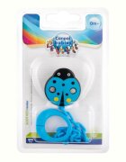 CANPOL Lantisor pentru suzeta copii Babies model buburuza 10873 Albastru
