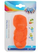 CANPOL Set 3 rezerve plasa suzeta alimente 56131 Portocaliu