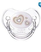 CANPOL Suzeta simetrica din silicon 6-18 luni newborn baby with cap 22581