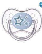 CANPOL Suzeta simetrica din silicon 6-18 luni newborn baby with cap 22581