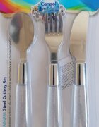 CANPOL Tacamuri din inox pentru copii lingura furculita si cutit