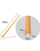 Car Boy Co Ltd Banda protectie mobilier pentru copii Car Boy Safety Crem 90 cm din spuma 18x900x15x4 cm