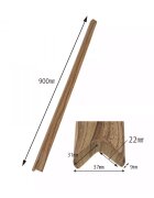 Car Boy Co Ltd Banda protectie mobilier pentru copii Car Boy Safety Lemn inchis 90 cm din spuma 37x900x31x9 cm