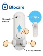 Car Boy Co Ltd Blocator usa Car Boy Safety cu buton blocare-deblocare adeziv