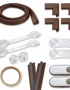 Car Boy Co Ltd Kit de protectie pentru copii maro 17 piese