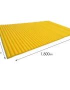 Car Boy Co Ltd Panou de perete tip acordeon Car Boy Safety galben 1200x1800x9 mm