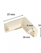 Car Boy Co Ltd Protectie colturi Car Boy Safety 18x37x15x4mm Crem