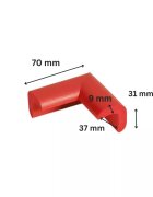 Car Boy Co Ltd Protectie colturi Car Boy Safety 37x70x31x9mm Rosu