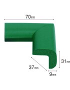 Car Boy Co Ltd Protectie colturi Car Boy Safety 37x70x31x9mm Verde