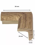 Car Boy Co Ltd Protectie colturi Car Boy Safety din spuma culoarea lemnului inchis 24x50x22x6 mm