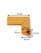 Car Boy Co Ltd Protectie muchii Car Boy Safety din spuma maro 35x75x30x20 mm