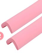 Car Boy Co Ltd Set 2 benzi protectie muchii si margini Car Boy Safety din spuma roz pastel 24x900x22x6 mm