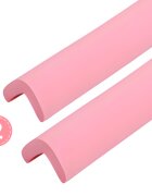 Car Boy Co Ltd Set 2 benzi protectie muchii si margini Car Boy Safety din spuma roz pastel 37x900x31x9 mm