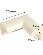 Car Boy Co Ltd Set 4 protectii colturi pentru mobila Car Boy Safety Galben din spuma 37x70x31x9