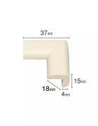 Car Boy Co Ltd Set 4 protectii pentru colturi mobila din spuma Maro 18x37x15x4