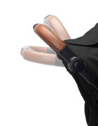 CARETERO Carucior pentru copii Elma Black 0-4 anispatar reglabil roti EVA copertina extensibila maner parental reglabil husa de ploaie si saculet iarna incluse