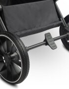 CARETERO Carucior pentru copii Elma Black 0-4 anispatar reglabil roti EVA copertina extensibila maner parental reglabil husa de ploaie si saculet iarna incluse