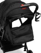 CARETERO Carucior sport copii Sfera Black cu spatar reglabilcapotinacenturi de sigurantahusa de ploaiepliere compacta si sistem troller compatibil cu avion