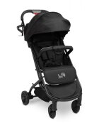 CARETERO Carucior sport copii Sfera Black cu spatar reglabilcapotinacenturi de sigurantahusa de ploaiepliere compacta si sistem troller compatibil cu avion