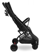 CARETERO Carucior sport copii Sfera Black cu spatar reglabilcapotinacenturi de sigurantahusa de ploaiepliere compacta si sistem troller compatibil cu avion