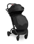 CARETERO Carucior sport copii Sfera Black cu spatar reglabilcapotinacenturi de sigurantahusa de ploaiepliere compacta si sistem troller compatibil cu avion