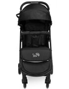 CARETERO Carucior sport copii Sfera Black cu spatar reglabilcapotinacenturi de sigurantahusa de ploaiepliere compacta si sistem troller compatibil cu avion