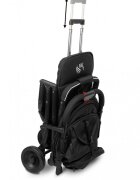 CARETERO Carucior sport copii Sfera Black cu spatar reglabilcapotinacenturi de sigurantahusa de ploaiepliere compacta si sistem troller compatibil cu avion