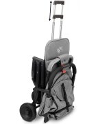 CARETERO Carucior sport copii Sfera Graphite cu spatar reglabilcapotinacenturi de sigurantahusa de ploaiepliere compacta si sistem troller compatibil cu avion