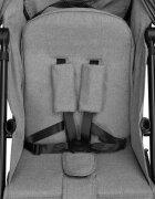 CARETERO Carucior sport copii Sfera Graphite cu spatar reglabilcapotinacenturi de sigurantahusa de ploaiepliere compacta si sistem troller compatibil cu avion