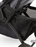 CARETERO Carucior sport cu spatar reglabilcapotinahusa de ploaiehusa de picioarepliere compacta si sistem troller compatibil cu avion Trail Graphite