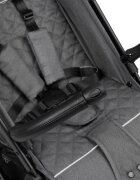 CARETERO Carucior sport cu spatar reglabilcapotinahusa de ploaiehusa de picioarepliere compacta si sistem troller compatibil cu avion Trail Graphite