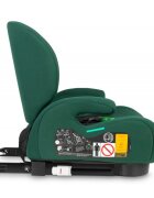 CARETERO Inaltator auto copii Irbis I-Size Emerald 125-150 cm fixare cu isofix centura de ghidaj spatar reglabil si detasabil husa lavabila cotiere Certificat R129