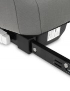 CARETERO Inaltator auto copii Irbis I-Size Graphite 125-150 cm fixare cu isofix centura de ghidaj spatar reglabil si detasabil husa lavabila cotiere Certificat R129