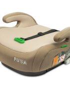 CARETERO Inaltator auto pentru copii cu Isofix Puma Bej I-Size 125-150 cmCertificare R-129Husa detasabilaCentura de ghidajCotiere ergonomice