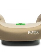 CARETERO Inaltator auto pentru copii cu Isofix Puma Bej I-Size 125-150 cmCertificare R-129Husa detasabilaCentura de ghidajCotiere ergonomice