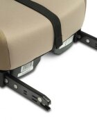 CARETERO Inaltator auto pentru copii cu Isofix Puma Bej I-Size 125-150 cmCertificare R-129Husa detasabilaCentura de ghidajCotiere ergonomice