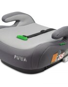 CARETERO Inaltator auto pentru copii cu Isofix Puma Gri I-Size 125-150 cmCertificare R-129Husa detasabilaCentura de ghidajCotiere ergonomice