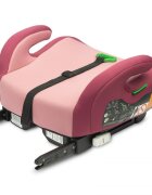 CARETERO Inaltator auto pentru copii cu Isofix Puma Roz I-Size 125-150 cmCertificare R-129Husa detasabila Centura de ghidajCotiere ergonomice