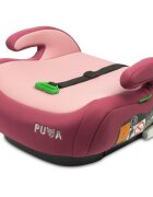 CARETERO Inaltator auto pentru copii cu Isofix Puma Roz I-Size 125-150 cmCertificare R-129Husa detasabila Centura de ghidajCotiere ergonomice