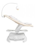 CARETERO Leagan electric si sezlong 2in1 pentru copii Noco Beige cu sezut rotativ 360senzor inteligent de miscare5 vitezepanou cu muzica si sunete naturatelecomandacentura de siguranta