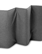 CARETERO Patut pentru copii Basic Plus Graphite pliabil cu doua nivele roti fereastra cu fermoar saltea pliabila si geanta transport incluse