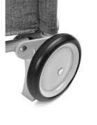 CARETERO Patut pentru copii Basic Plus Graphite pliabil cu doua nivele roti fereastra cu fermoar saltea pliabila si geanta transport incluse