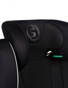 CARETERO Scaun auto copii 2in1 Breezy Fix Black I-Size 100-150 cmfixare cu isofixtetiera reglabilaspatar detasabilsistem de ventilatie BreezeCool
