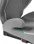 CARETERO Scaun auto copii 2in1 Breezy Fix Grey I-Size 100-150 cmfixare cu isofixtetiera reglabilaspatar detasabilsistem de ventilatie BreezeCool