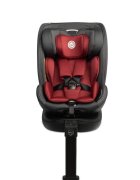 CARETERO Scaun auto copii Fortis I-Size Burgundy 40-150 cm cu baza isofix si picior stabilizare sezut rotativ tetiera reglabila spatar reglabil fante de aerisire