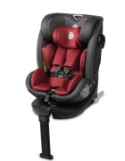 CARETERO Scaun auto copii Fortis I-Size Burgundy 40-150 cm cu baza isofix si picior stabilizare sezut rotativ tetiera reglabila spatar reglabil fante de aerisire