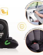 CARETERO Scaun auto copii Vivo Grey i-Size 76-150 cmcertificat R12903tetiera reglabilahusa detasabilacenturi cu pernute moipernuta reductor inclusa